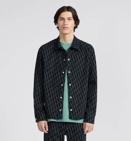 mens dior oblique shirt|dior men's overshirt.